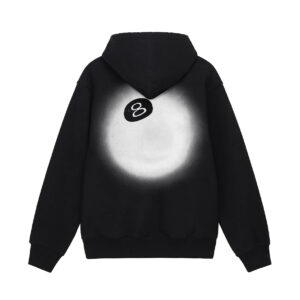 8 BALL FADE BLACK HOODIE