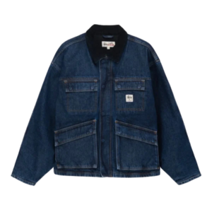 SHOP JACKET WASHED DENIM